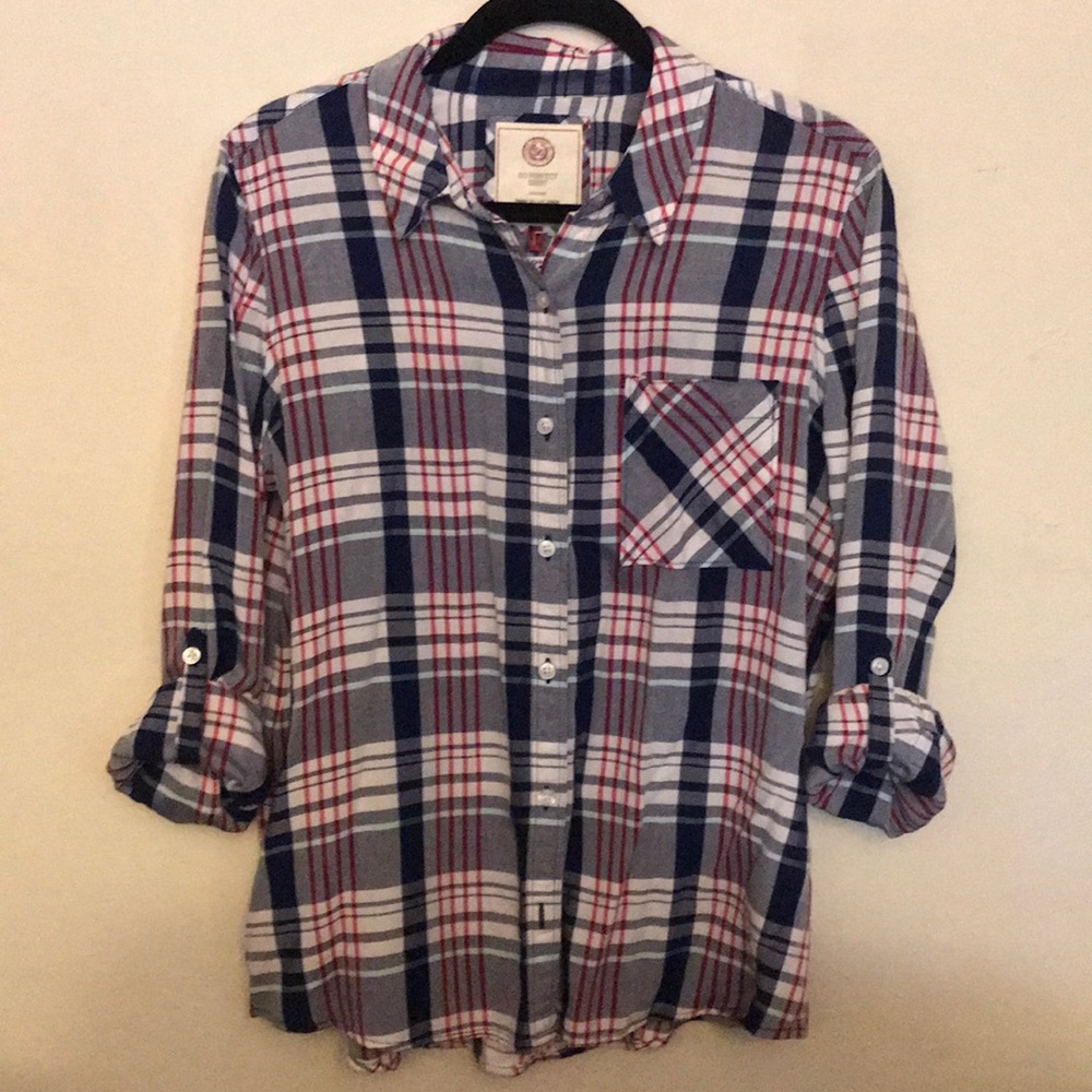 3/$25🛍 SO 3/4 Sleeve 1 Pocket Relaxed shirt